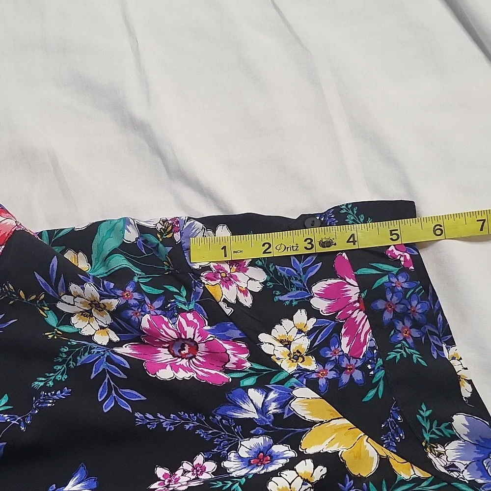 Time and Tru floral button-down dress sz XXL 20 - Picture 10 of 13